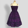 Imagen de Batik Print Summer Dress - Deep Purple Shades