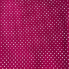 Imagen de Small Polka Dot Poly Cotton White Dots on hot pink Fabric