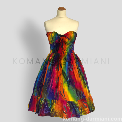 Gambar Batik Print Multicoloured Summer Dress
