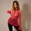 Picture of Handmade Crochet top - Red/Deep pink