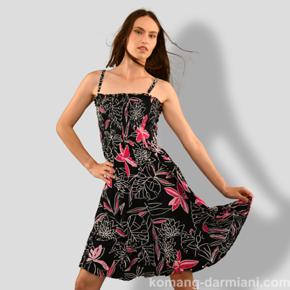 Gambar Black/White/pink summer dress