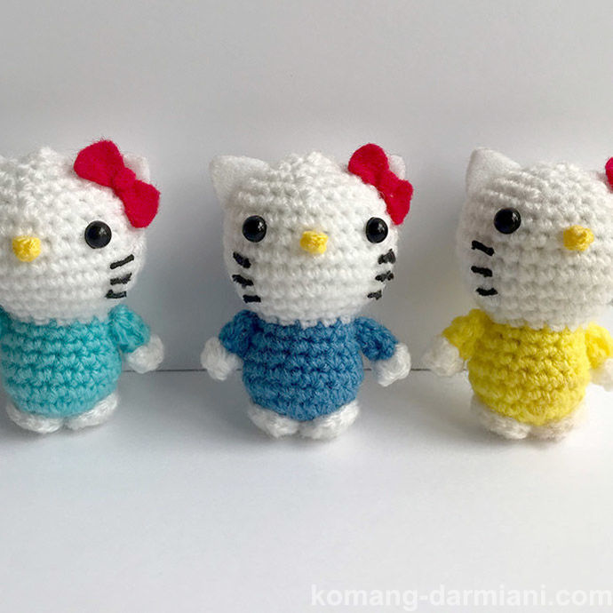 Imagen de Charming Kitty crochet Keychain