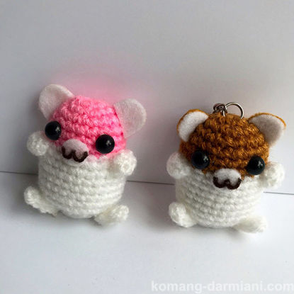 Gambar Amigurumi Hamster Keychain