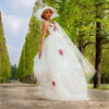 Imagen de Ivory Tulle Bridal Ball gown, sleeveless Wedding Gown