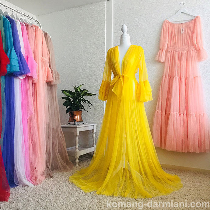 Picture of Tulle Gown - Yellow
