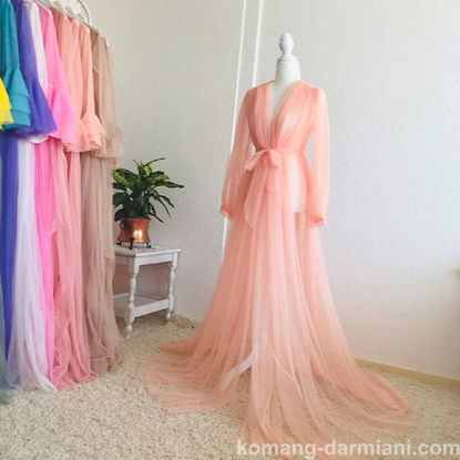 Gambar Tulle Gown - Peach
