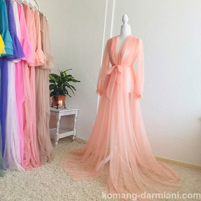 Picture of Tulle Gown - Peach