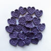 Purple Crochet Heart Appliqués