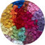 Picture of Small Crochet Flower Appliqués - product & pattern