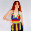 Imagen de Handmade Crochet top Multi-coloured
