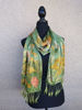 Picture of Botanical Print Silk Scarf in Green