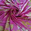 Picture of Hand Dyed Botanical Print fabric Silk in Pink