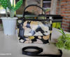 Picture of Botanical Print Fossil Compact Shoulder Bag - Black and Yellow