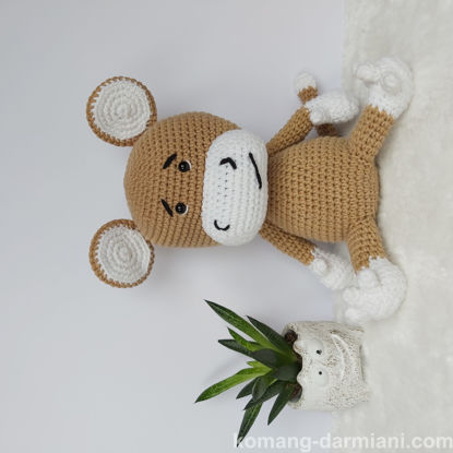 Imagen de Snuggly Jungle Pal Crochet Monkey Cuddle Toy