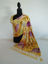 Picture of Yellow Botanical Print Singapore Satin Scarf