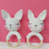 Picture of Adorable Bunny Crochet Baby Rattle
