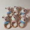 Gambar Playful Deer Crochet Baby Rattle