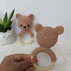 Picture of Adorable Bear Crochet Baby Rattle