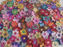 Picture of Assorted Handmade Crochet Mini Flowers a Set of 100 pcs- Random Colors