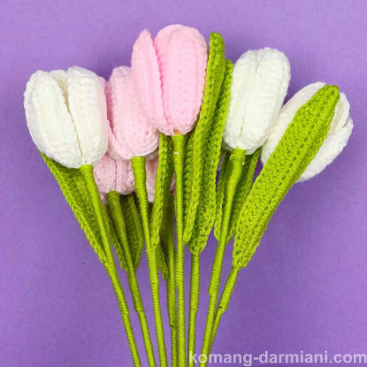 Picture of Tulip - realistic handmade crochet flowers