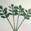 Picture of Eucalyptus Leaf branch - realistic handmade crochet leaves