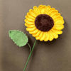 Picture of Large Sunflower - realistic handmade crochet flowers