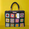 Picture of Handmade Crochet Handbag with Granny Squares Pattern and Detachable Handles