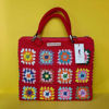 Picture of Handmade Crochet Handbag with Granny Squares Pattern and Detachable Handles