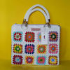 Picture of Handmade Crochet Handbag with Granny Squares Pattern and Detachable Handles