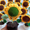 Picture of Handmade Crochet Sunflower in Pot - Adorable Yarn Flower Decor